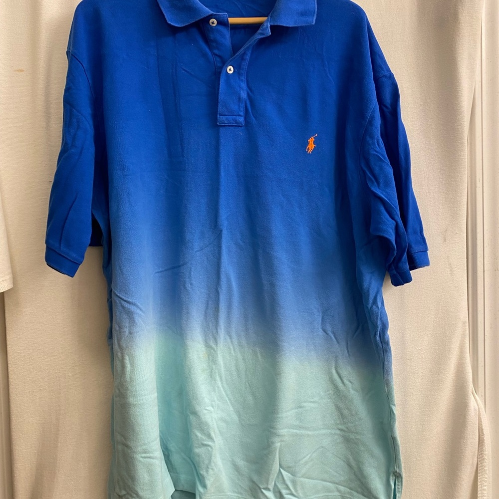 Polo by Ralph Lauren Men's Blue Gradient Shirt